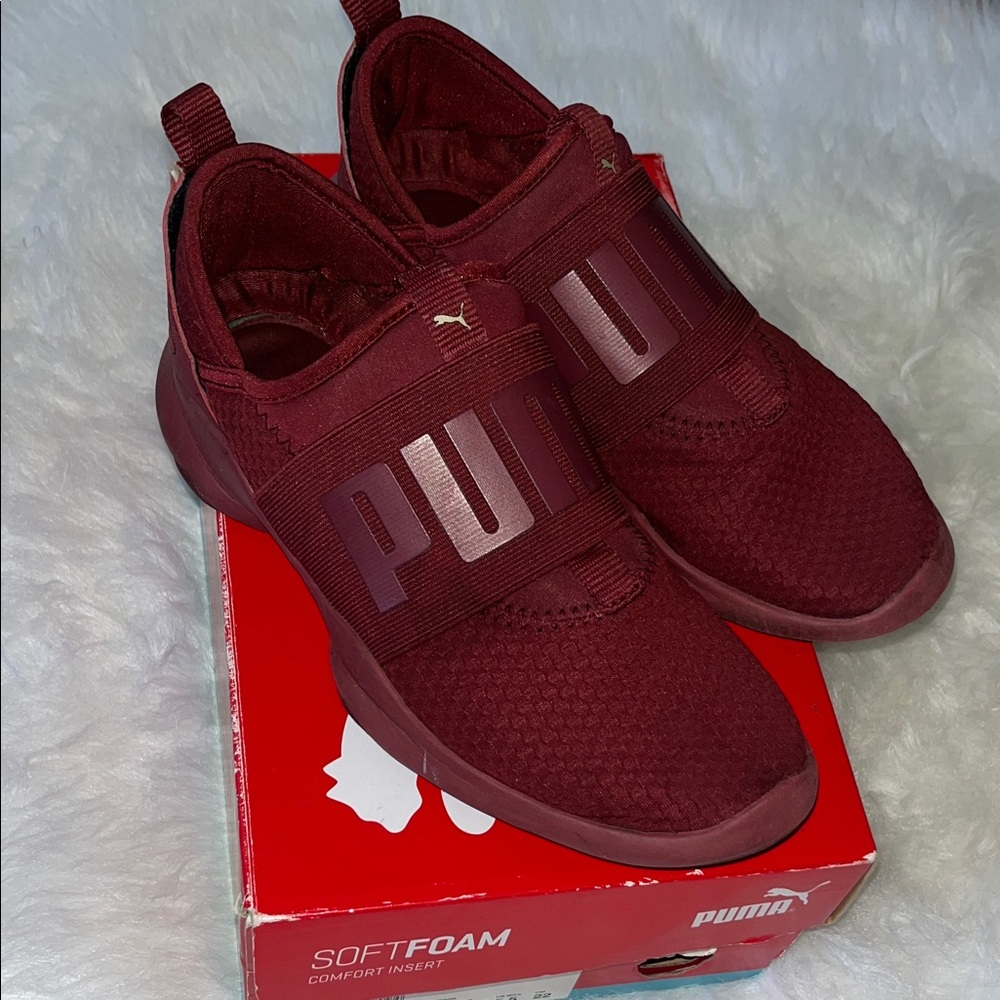 PUMA Woman’s Dare WNS EP Pomegranate - Metallic Gold SoftFoam Sneakers